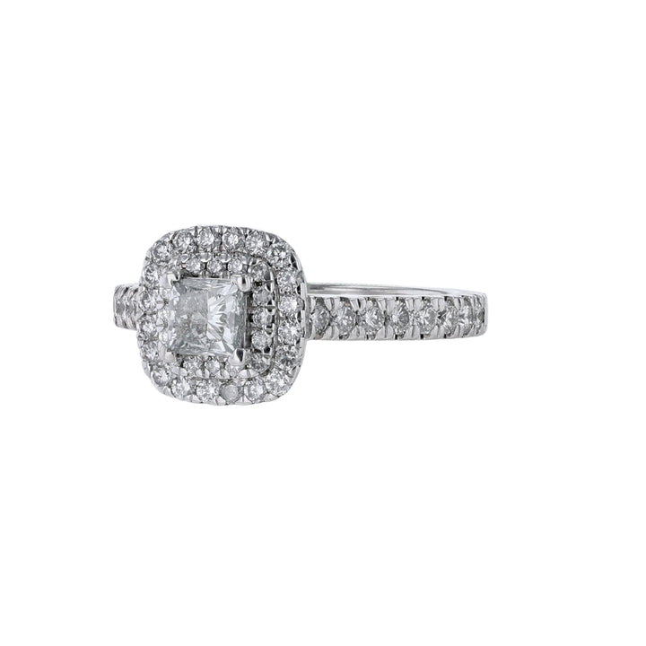 Princess Diamond Double Halo Ring, 1.22ct.