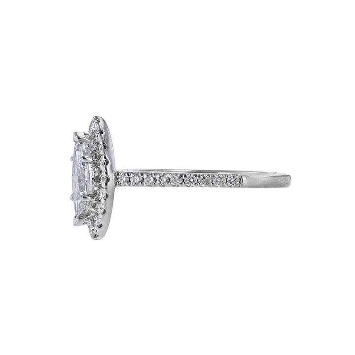 Marquise Diamond Halo Ring, 0.95ct.