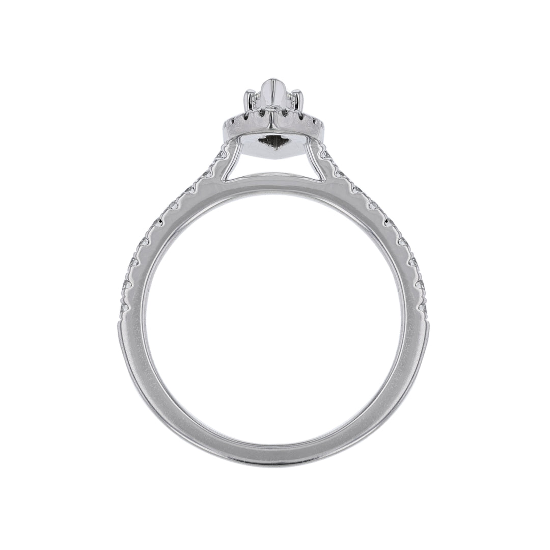 Marquise Diamond Halo Ring, 0.95ct.