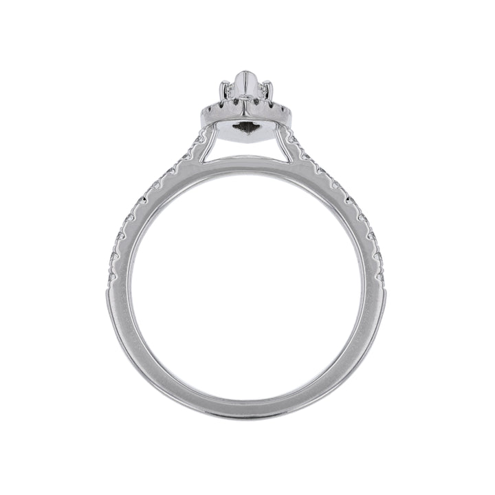 Marquise Diamond Halo Ring, 0.95ct.