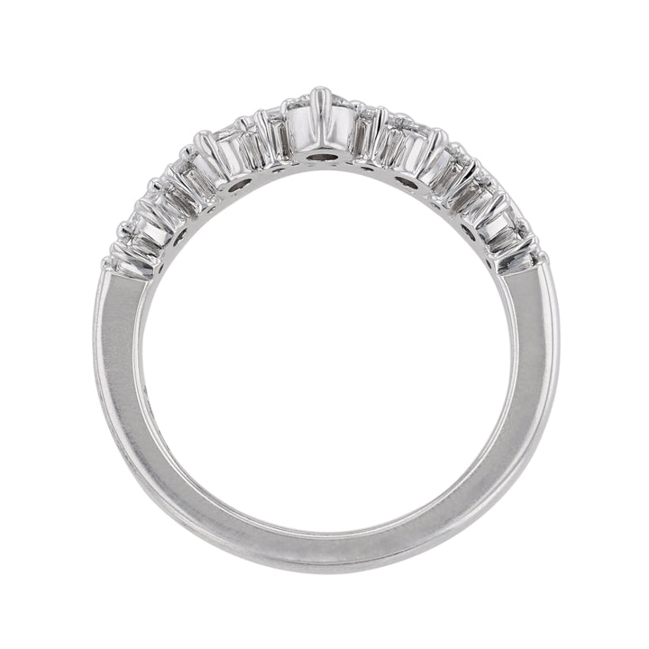 Tiara Crown Round Diamond Band, 0.49ct.