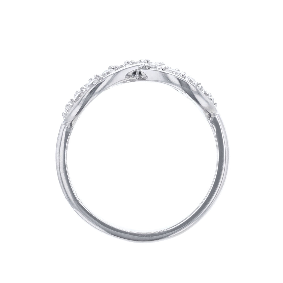 Infinity Diamond Band, 14K White Gold