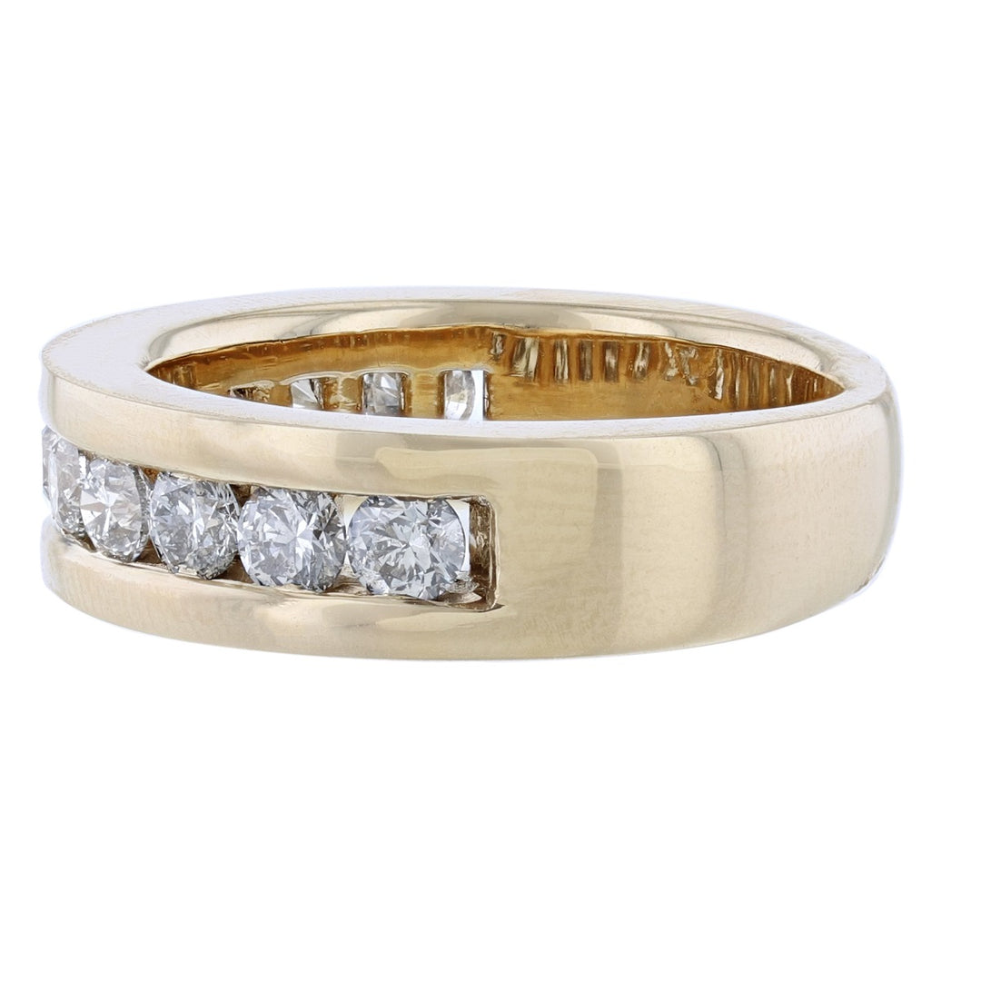 Channel Round Diamond Men's Band, 2.06ct.