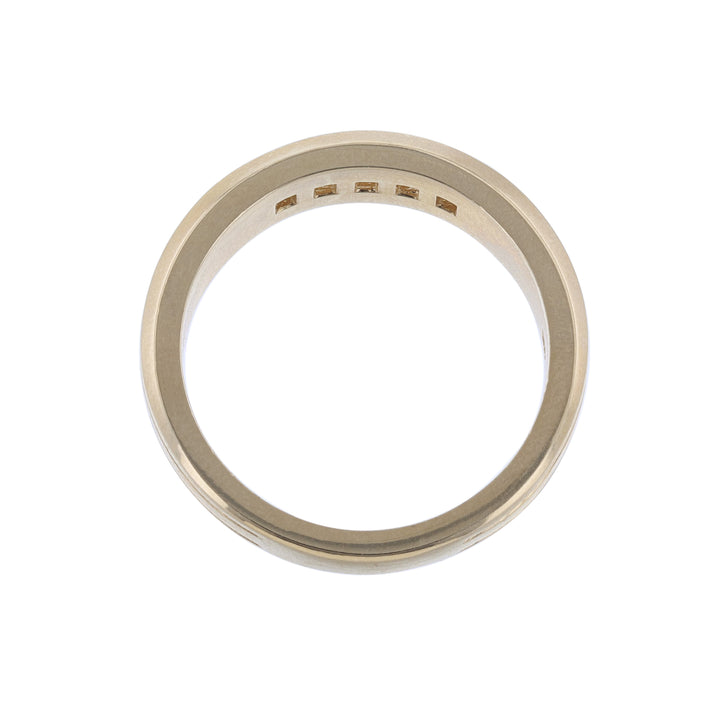 Channel Set Diamond Row Men's Band, 0.85ct.