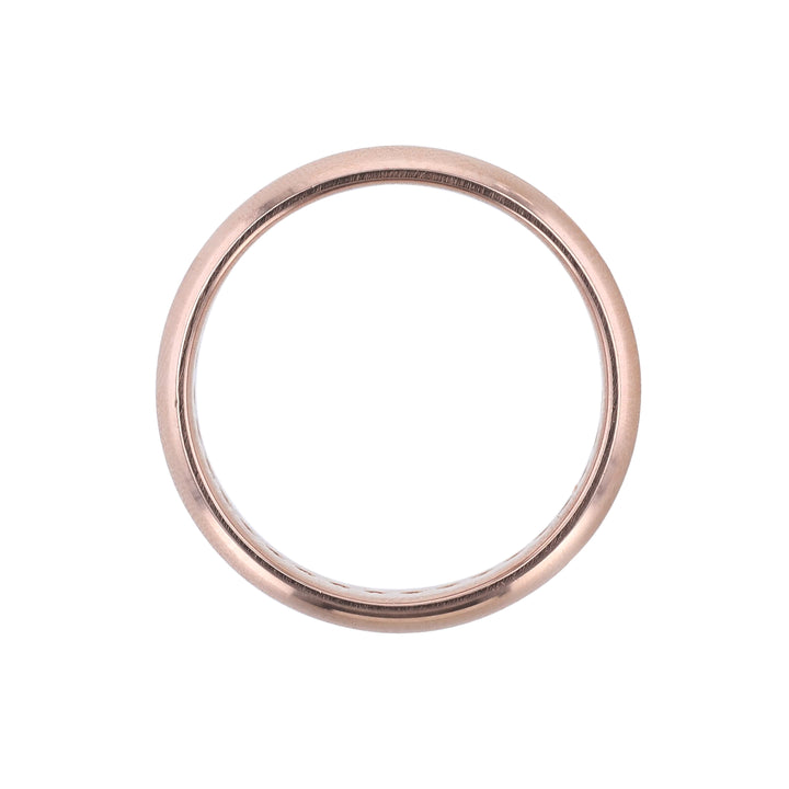 Diamond Row Men's Eternity Band, Rose Gold