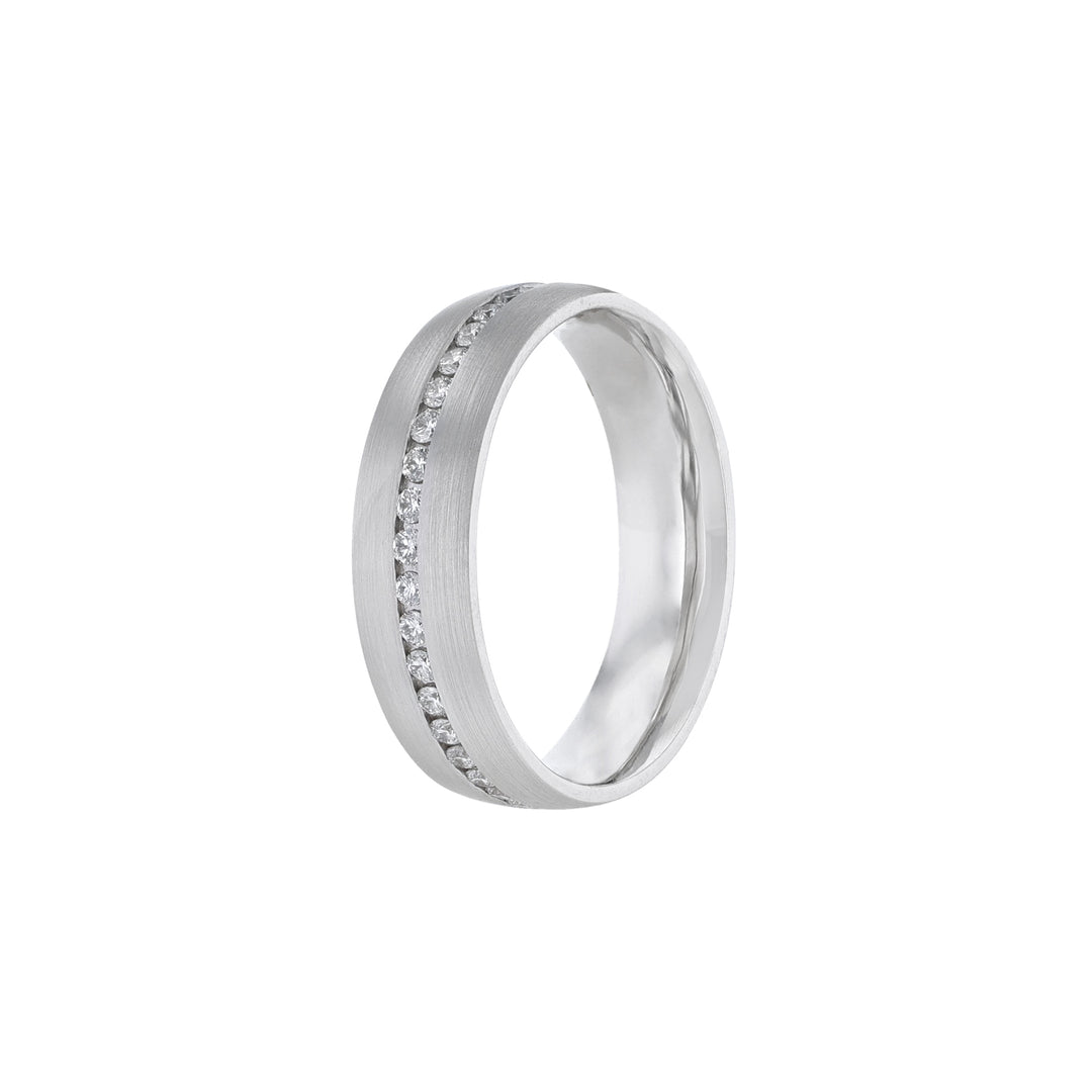 Diamond Channel Row Eternity Band, 0.56ct