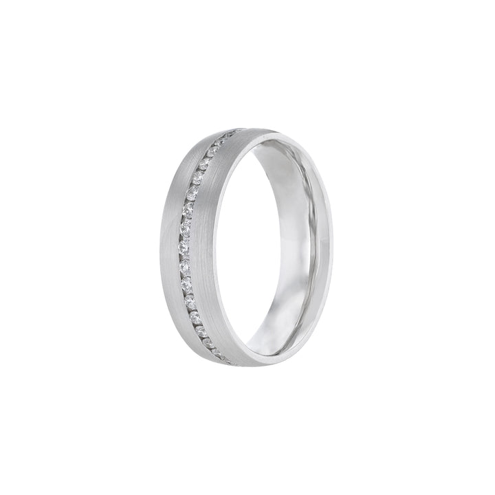 Diamond Channel Row Eternity Band, 0.56ct