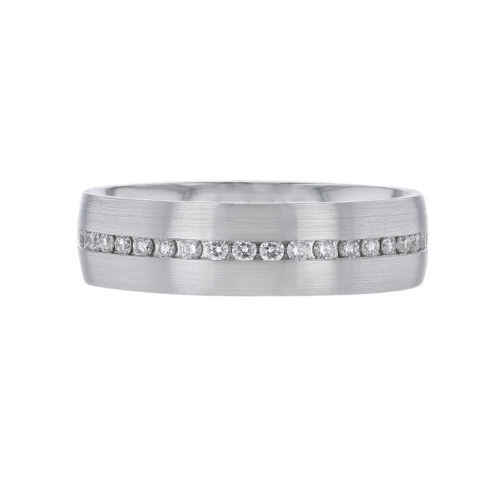 Diamond Channel Row Eternity Band, 0.56ct
