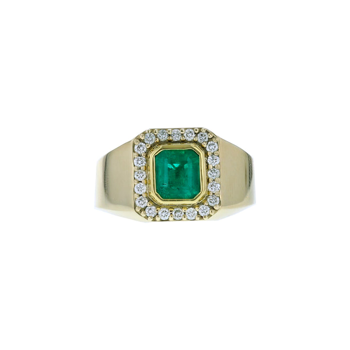 Men's Emerald Ring RM13445-1