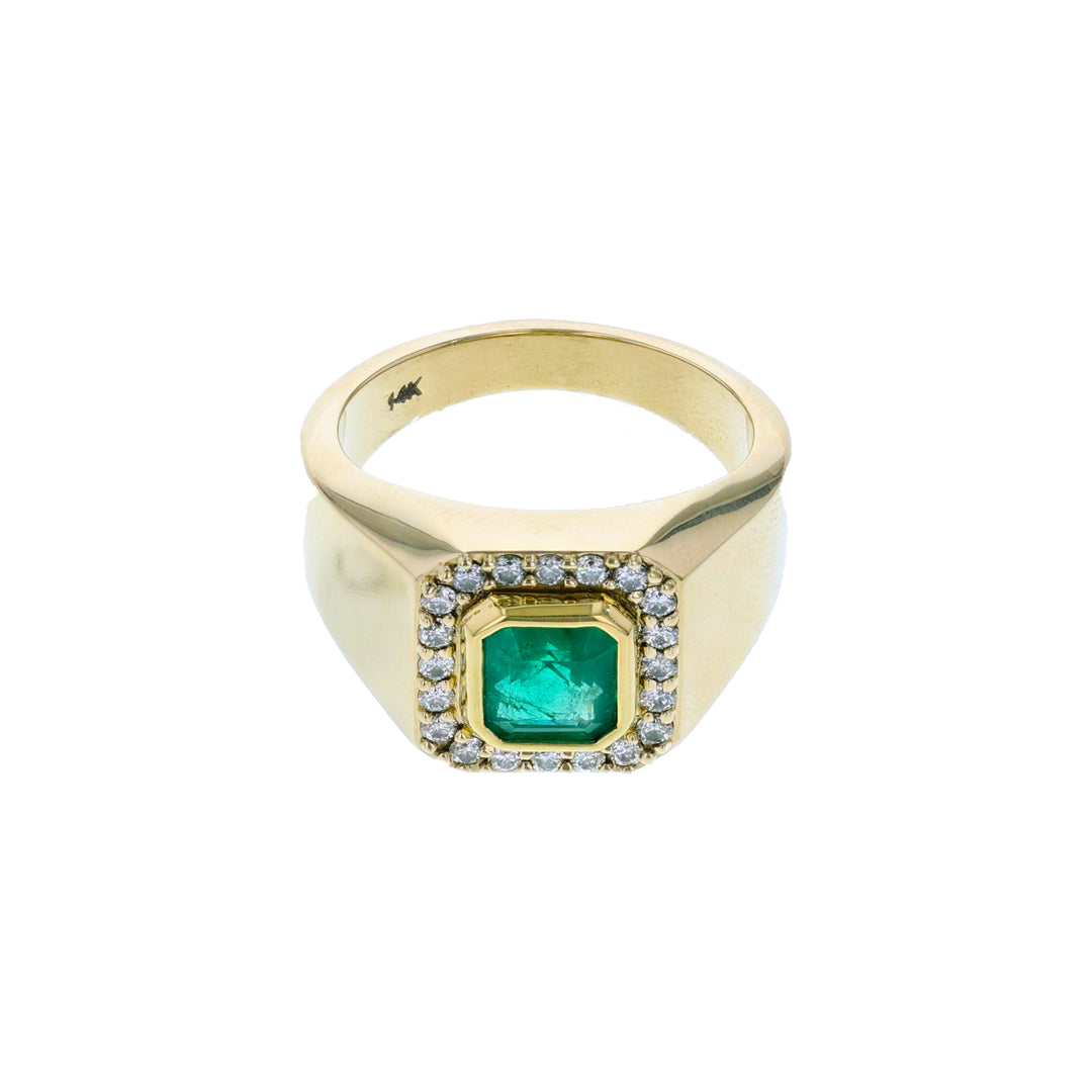Men's Emerald Ring RM13445-1