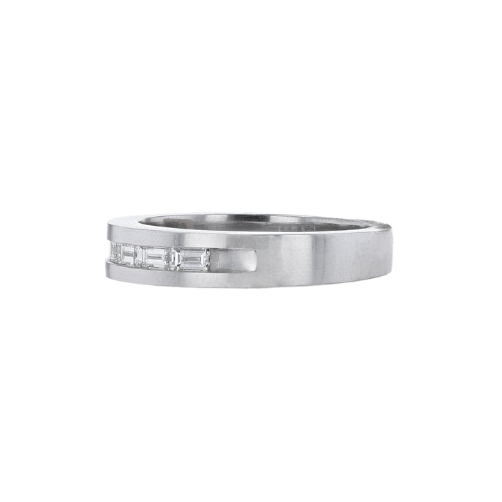 Channel Baguette Diamond Men's Band, 0.60ct.