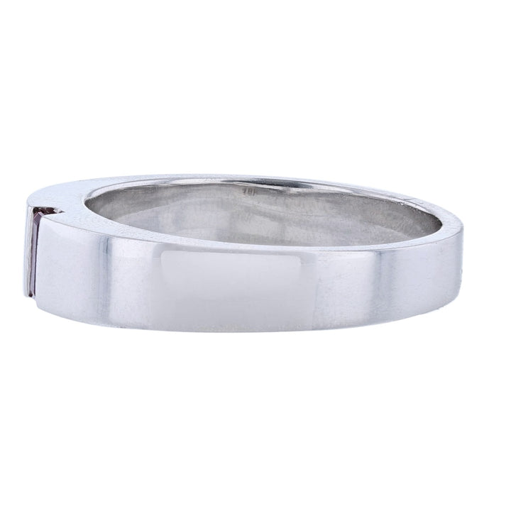 14K White Gold Channel Baguette Ruby Band