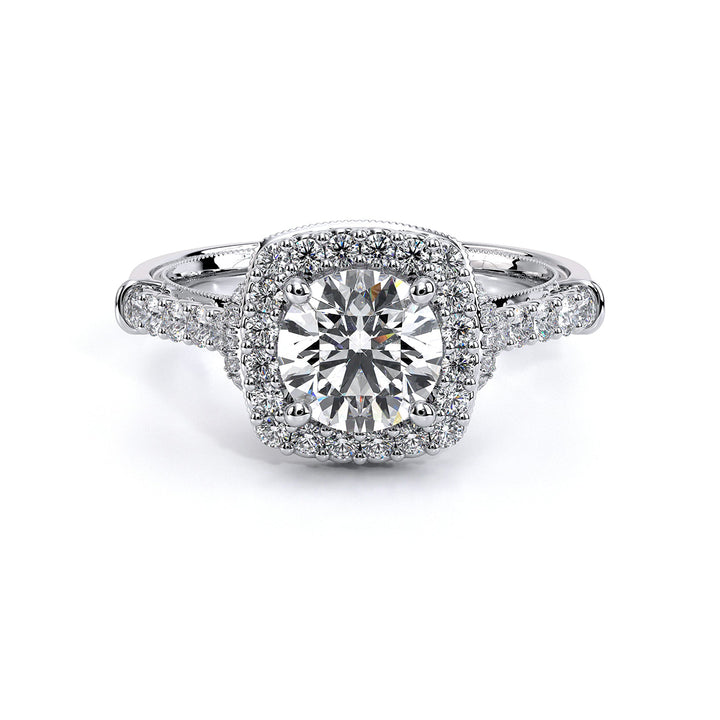 Renaissance Halo Diamond Engagement Ring