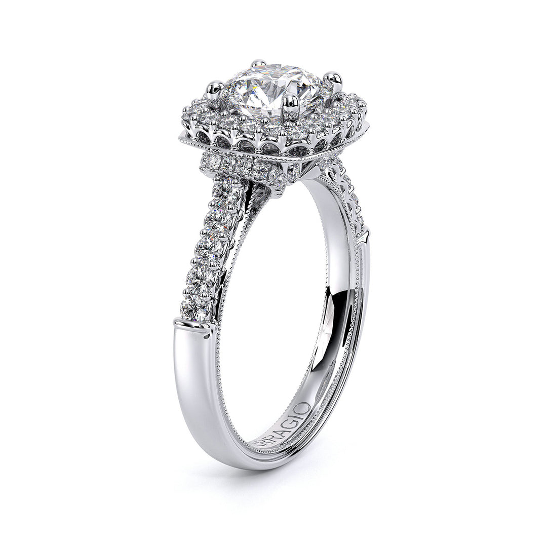 Renaissance Halo Diamond Engagement Ring