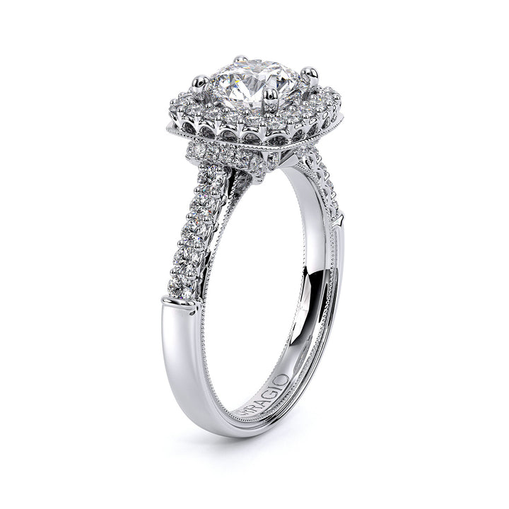 Renaissance Halo Diamond Engagement Ring