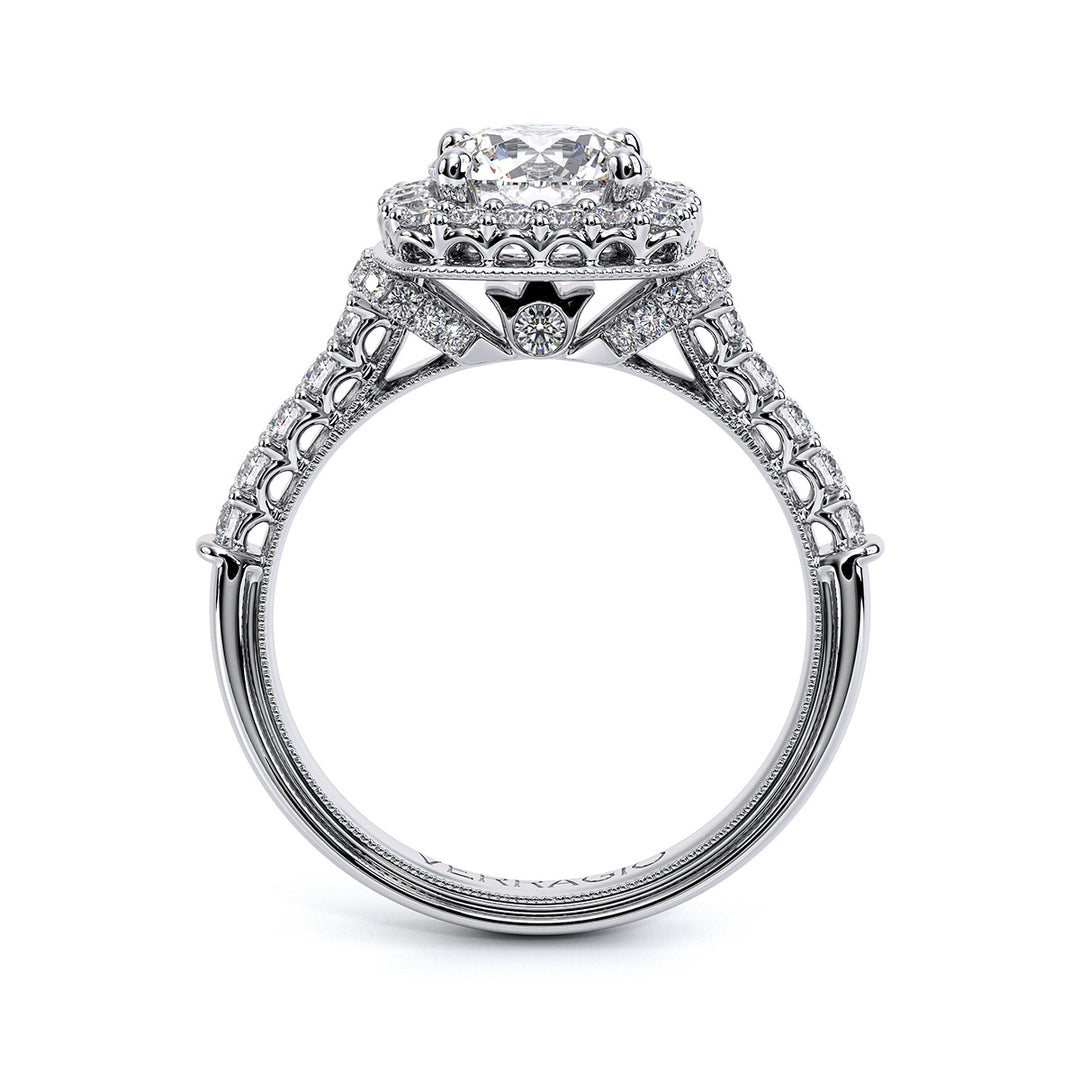 Renaissance Halo Diamond Engagement Ring