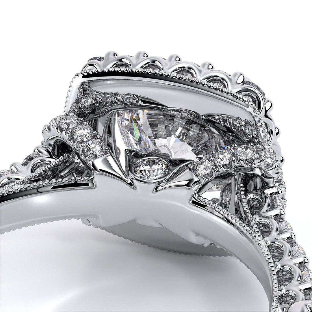 Renaissance Halo Diamond Engagement Ring