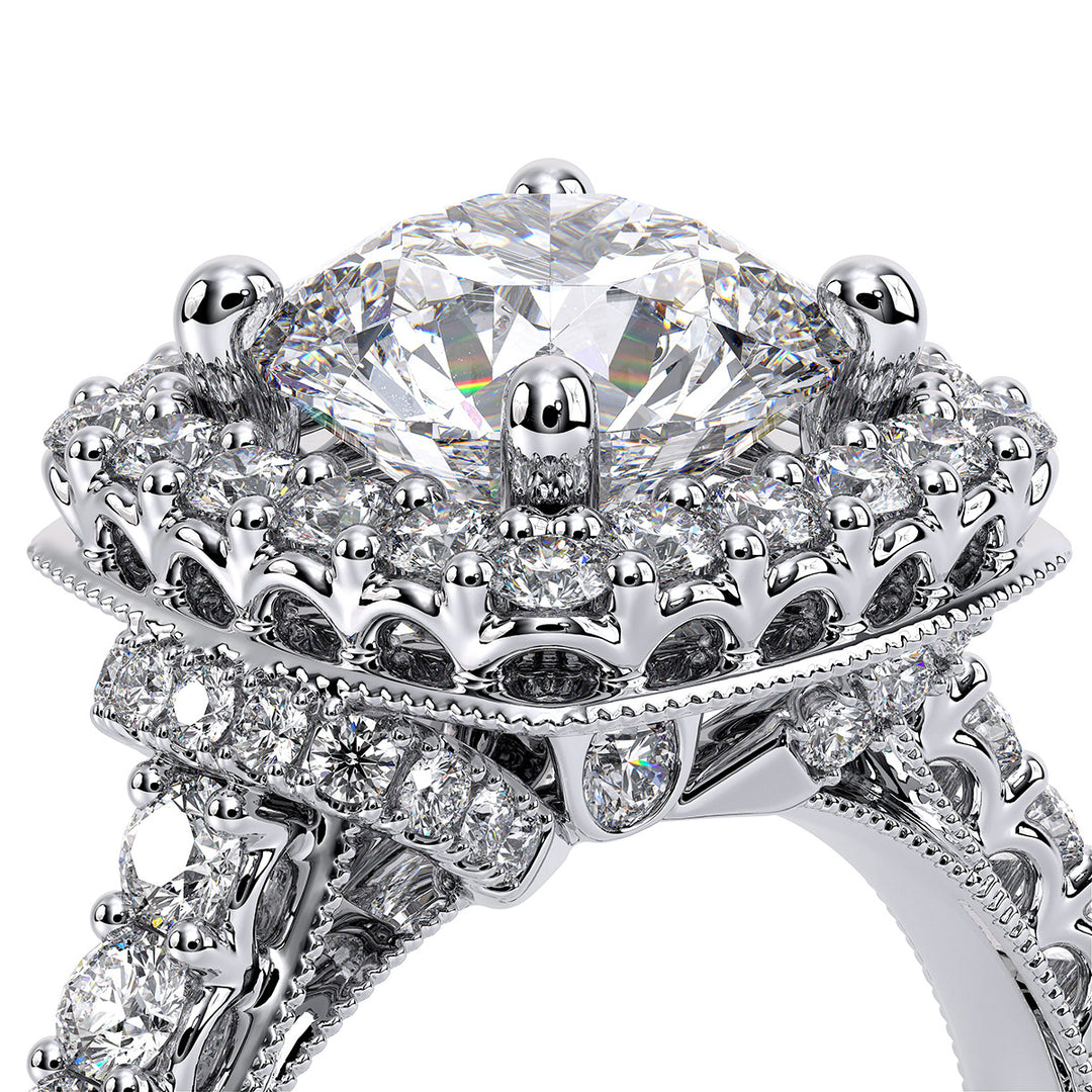 Renaissance Halo Diamond Engagement Ring