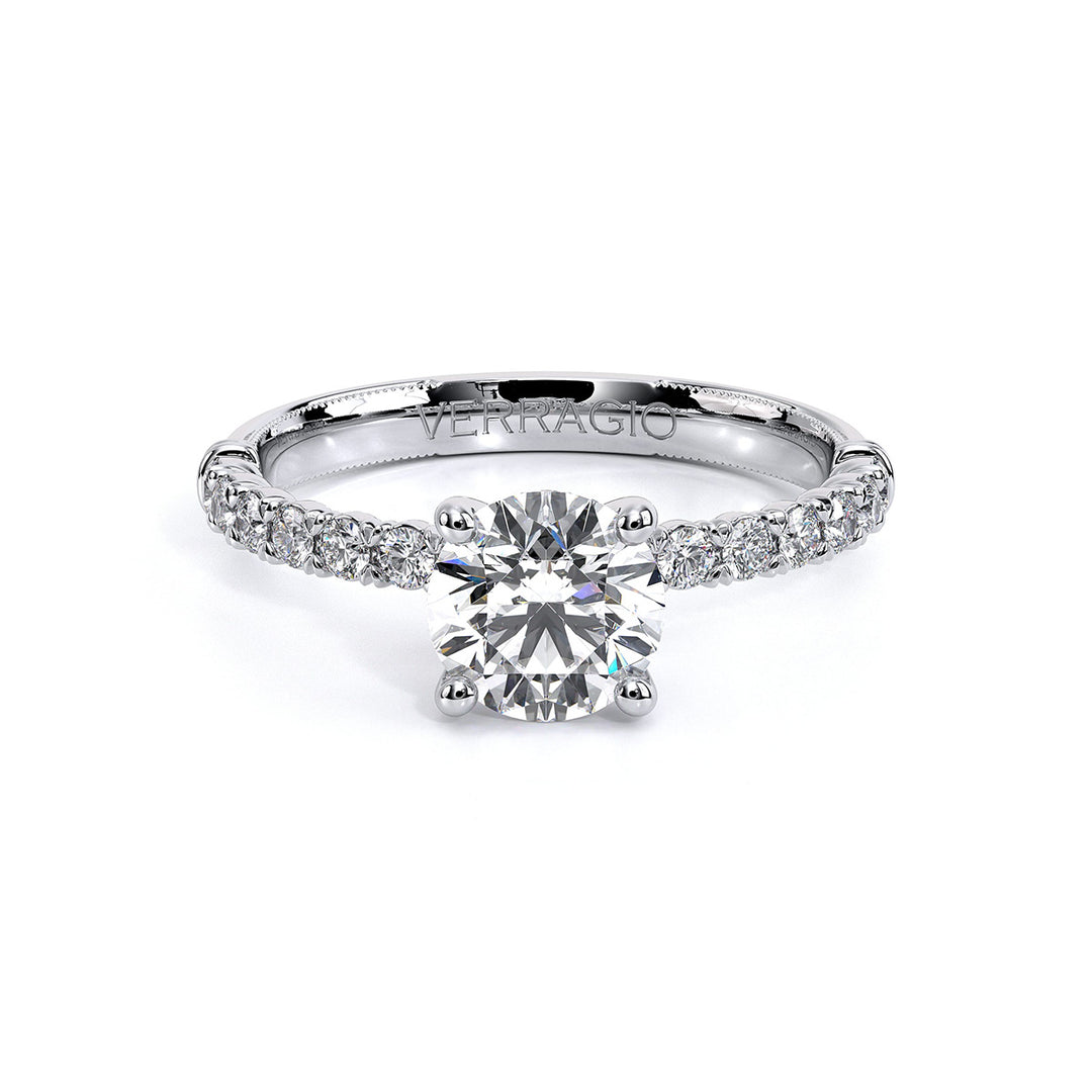 Renaissance Round Diamond Shank Ring