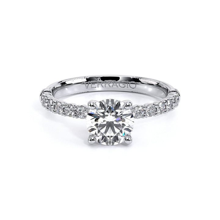 Renaissance Round Diamond Shank Ring