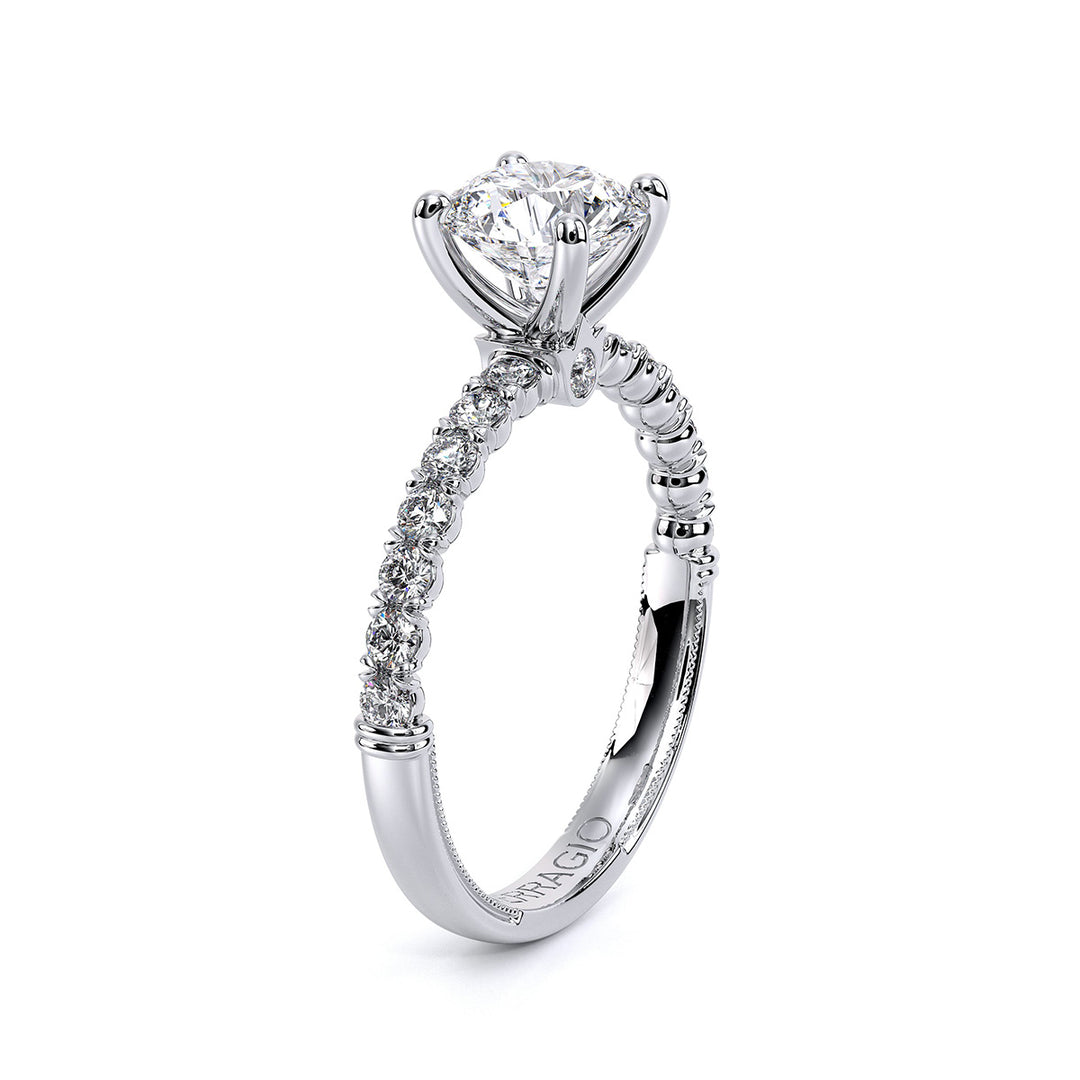Renaissance Round Diamond Shank Ring