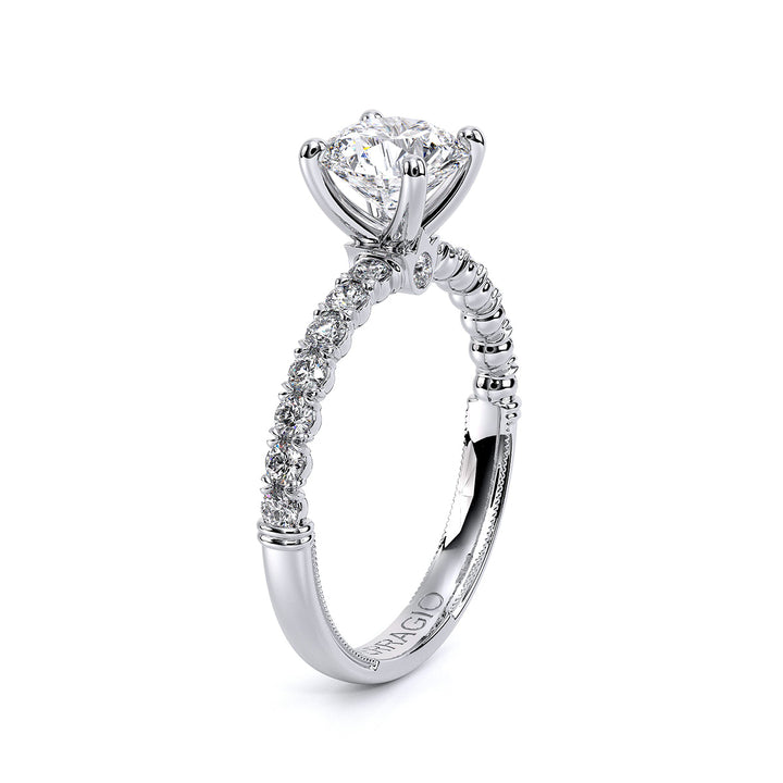 Renaissance Round Diamond Shank Ring
