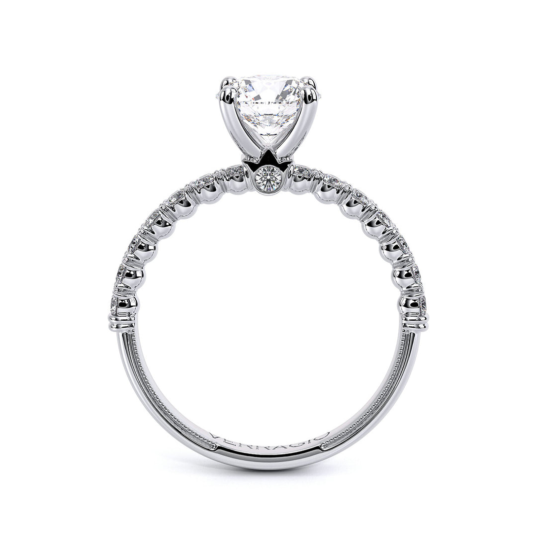 Renaissance Round Diamond Shank Ring