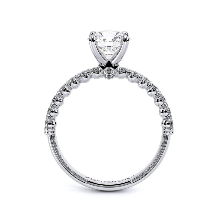 Renaissance Round Diamond Shank Ring