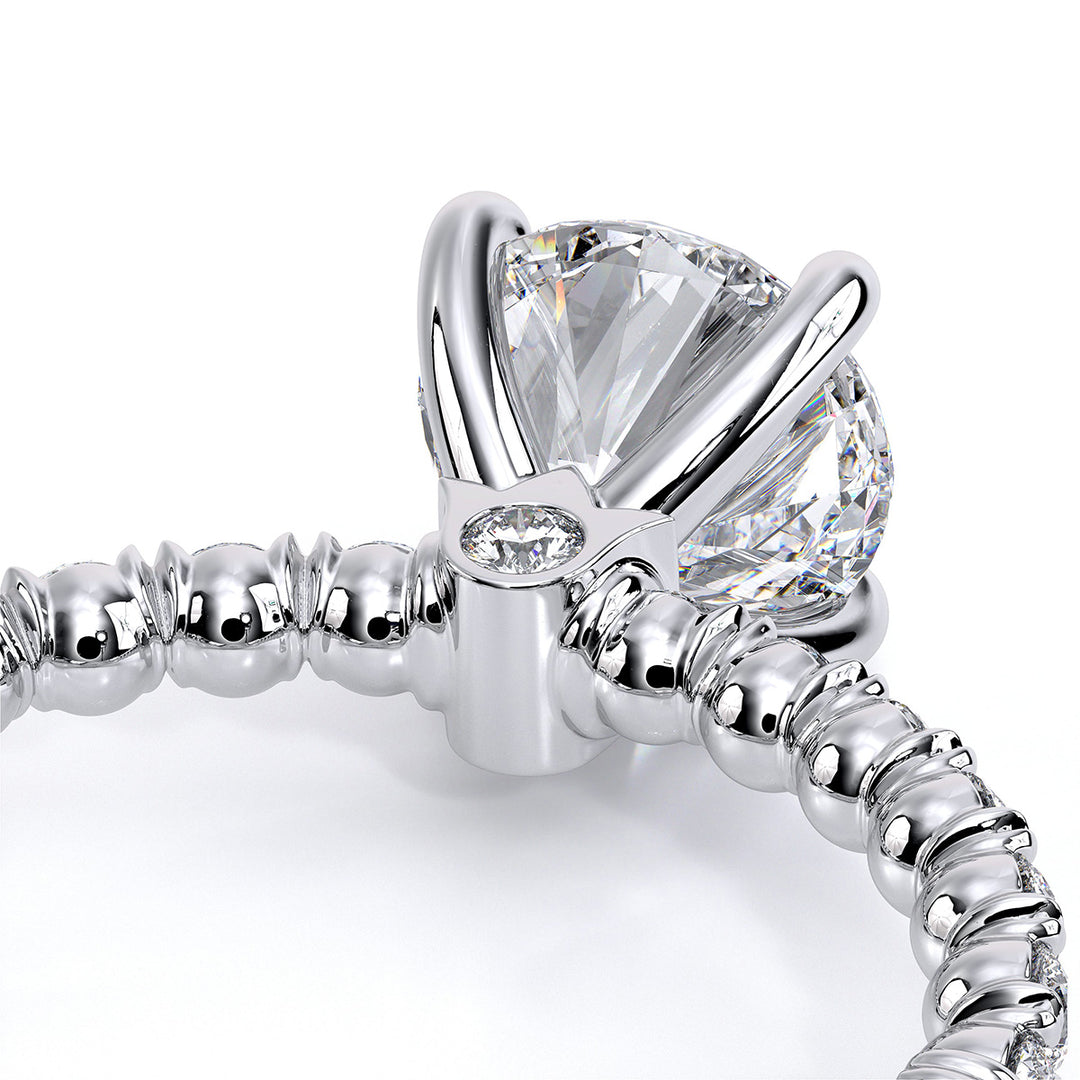 Renaissance Round Diamond Shank Ring