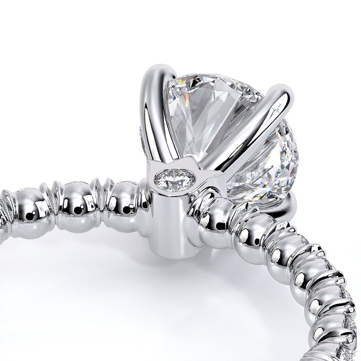 Renaissance Round Diamond Shank Ring