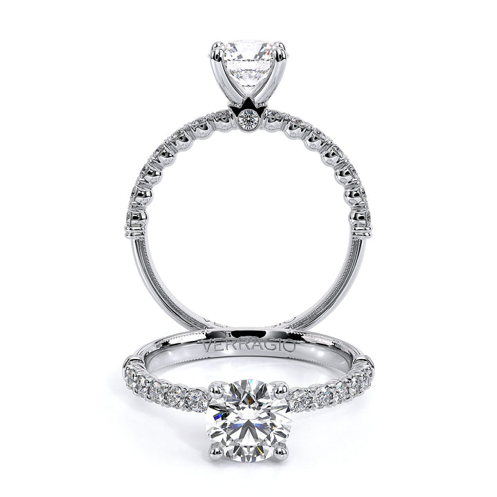 Renaissance Round Diamond Shank Ring