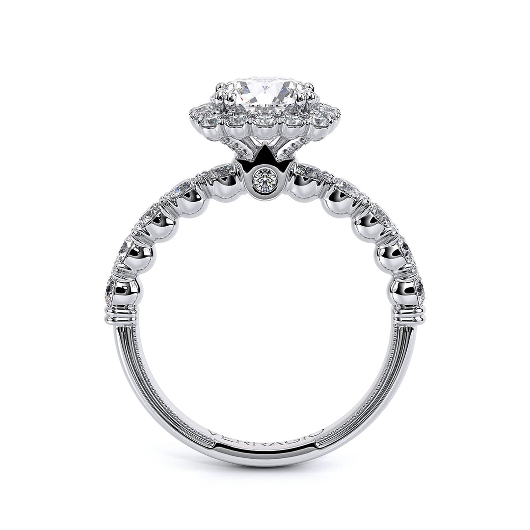 Renaissance Cushion Halo Diamond Ring