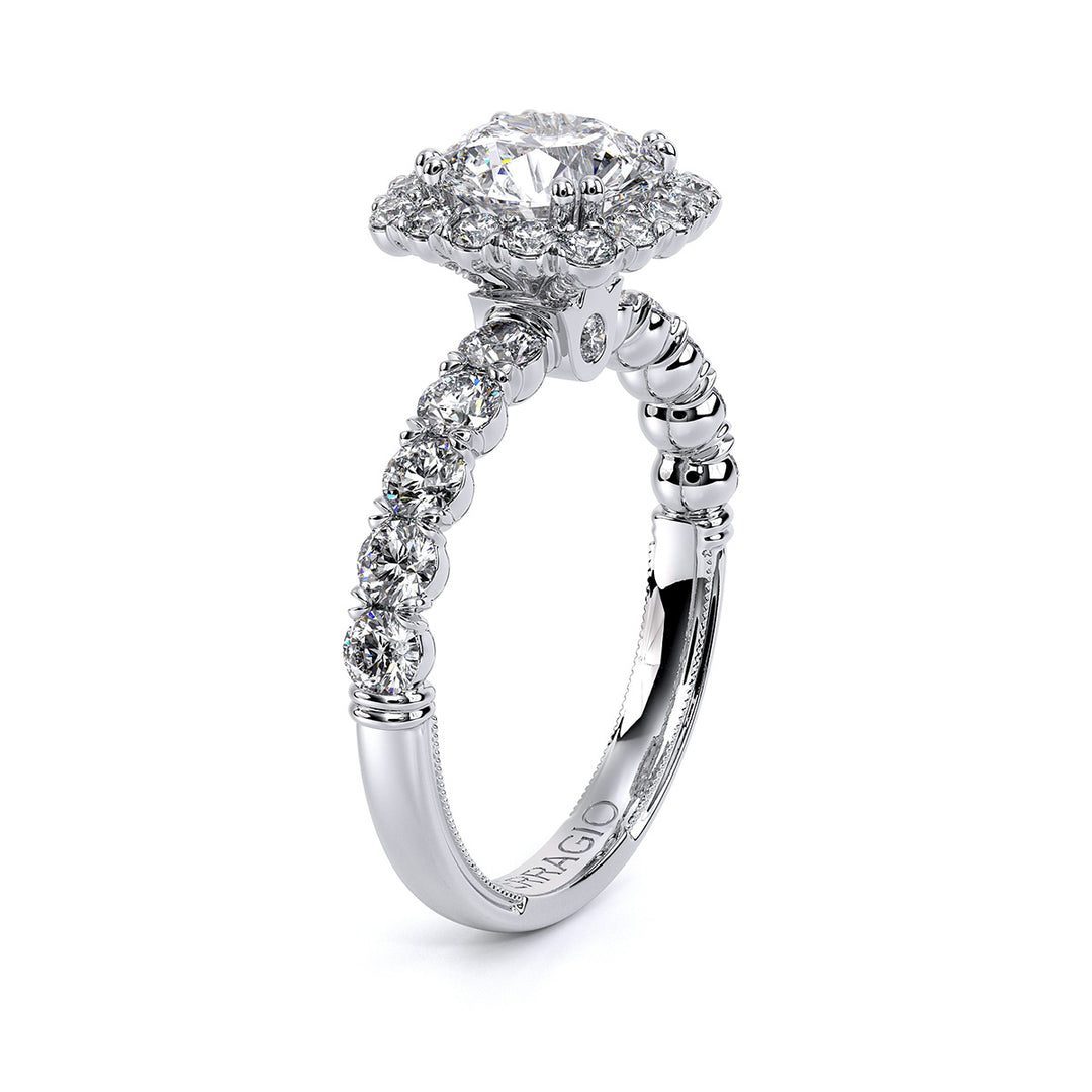 Renaissance Cushion Halo Diamond Ring