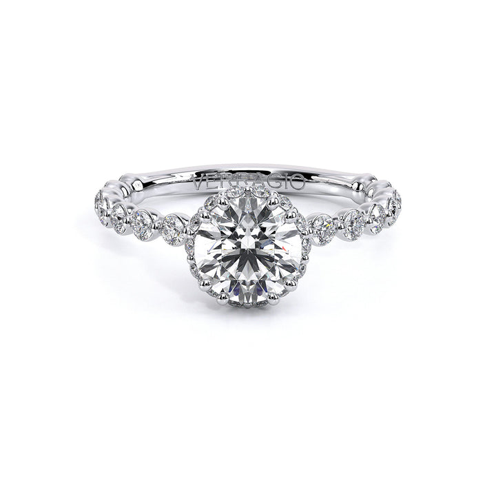 Renaissance Round Halo Diamond Ring