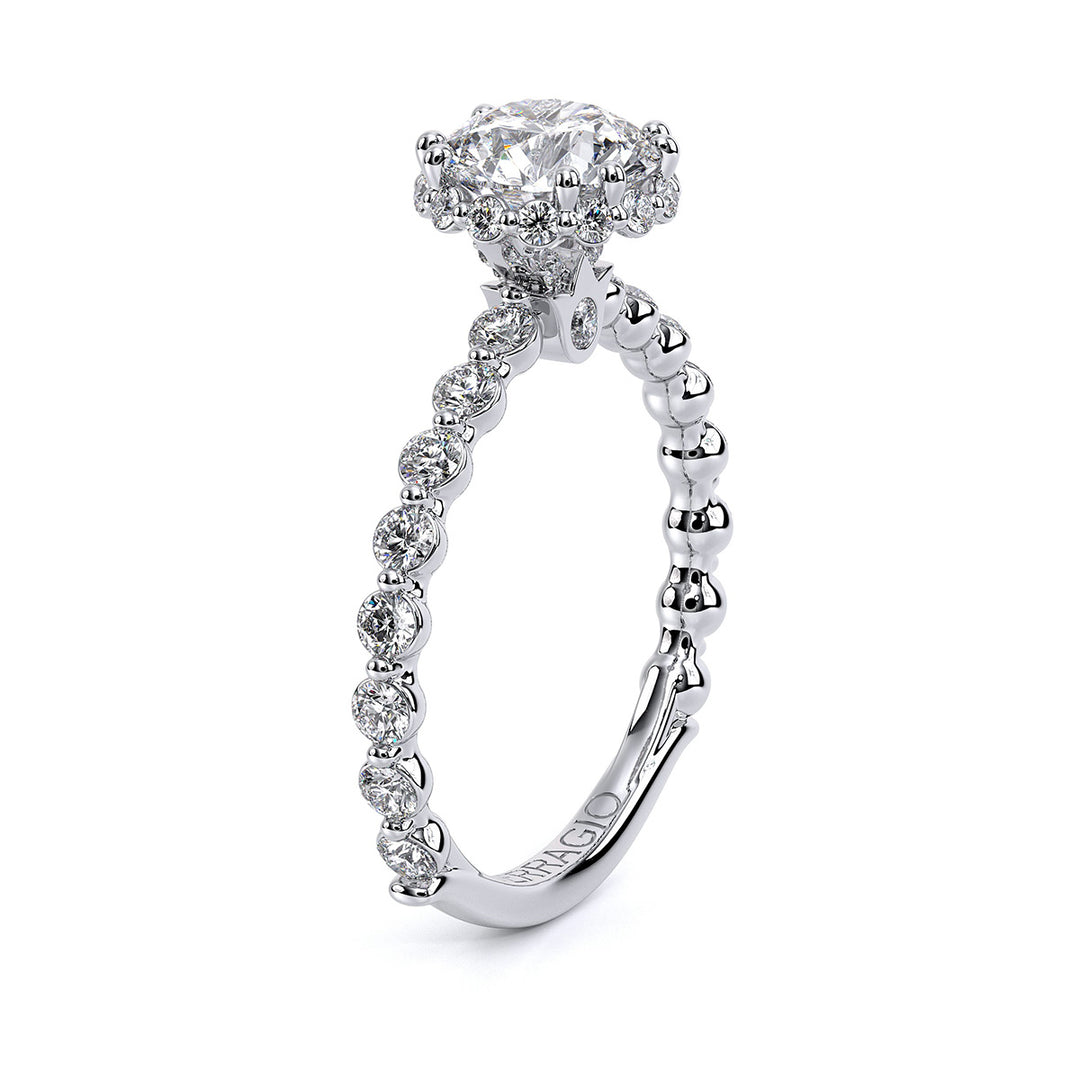 Renaissance Round Halo Diamond Ring