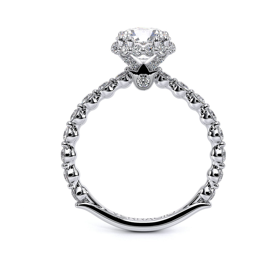 Renaissance Round Halo Diamond Ring