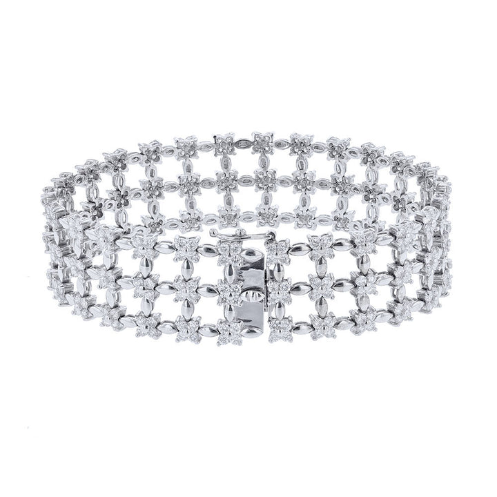 18K White Gold Diamond Tennis Bracelet