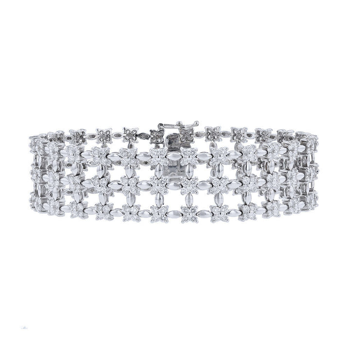 18K White Gold Diamond Tennis Bracelet