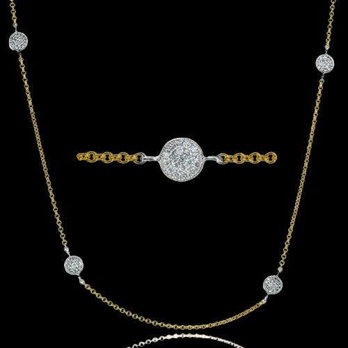 Necklace in 18k Gold with Diamonds