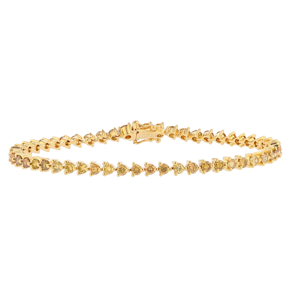 18K Yellow Gold Yellow Diamond Bracelet