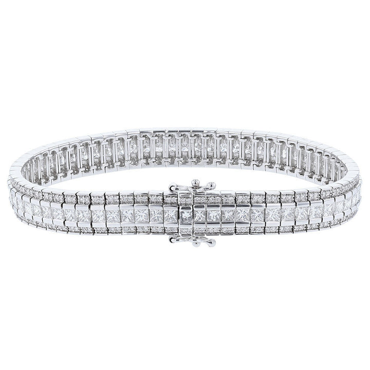 Round Princess Diamond Bracelet, 6.72ct.
