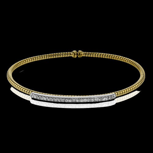 Bangle in 18k Gold with Diamonds