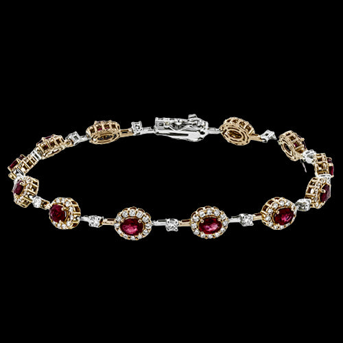 Color Bracelet in 18k Gold with Diamonds