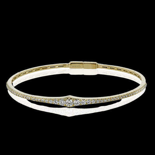 Bangle in 18k Gold with Diamonds