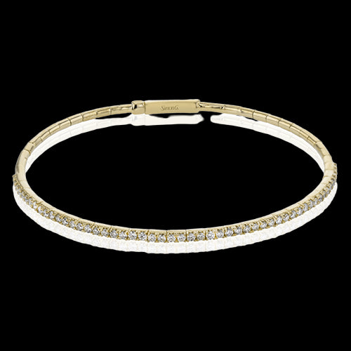 Bangle in 18k Gold with Diamonds
