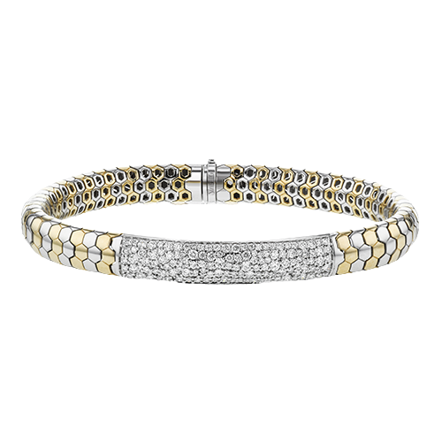 Gent Bracelet in 14k Gold with Diamonds