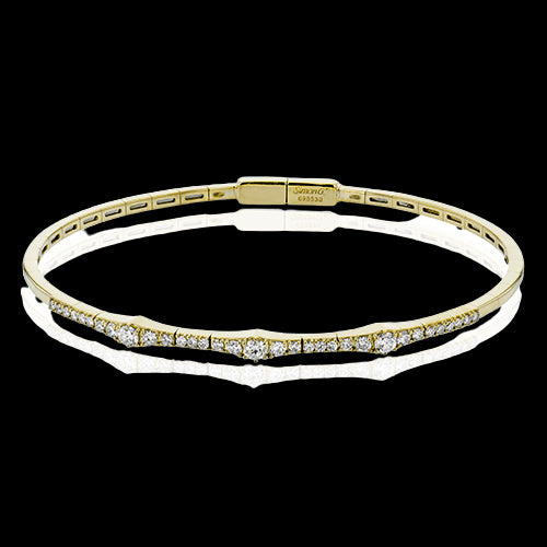 Bangle in 18k Gold with Diamonds