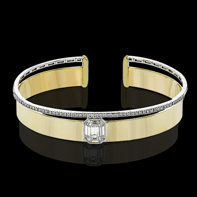 Bangle in 18k Gold with Diamonds