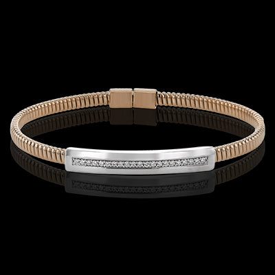 Bangle in 18k Gold with Diamonds