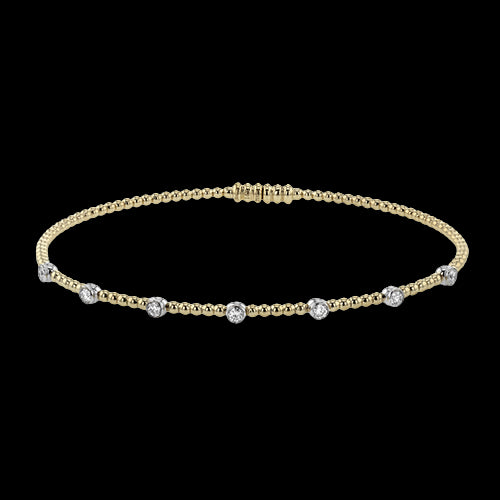 Bangle in 18k Gold with Diamonds